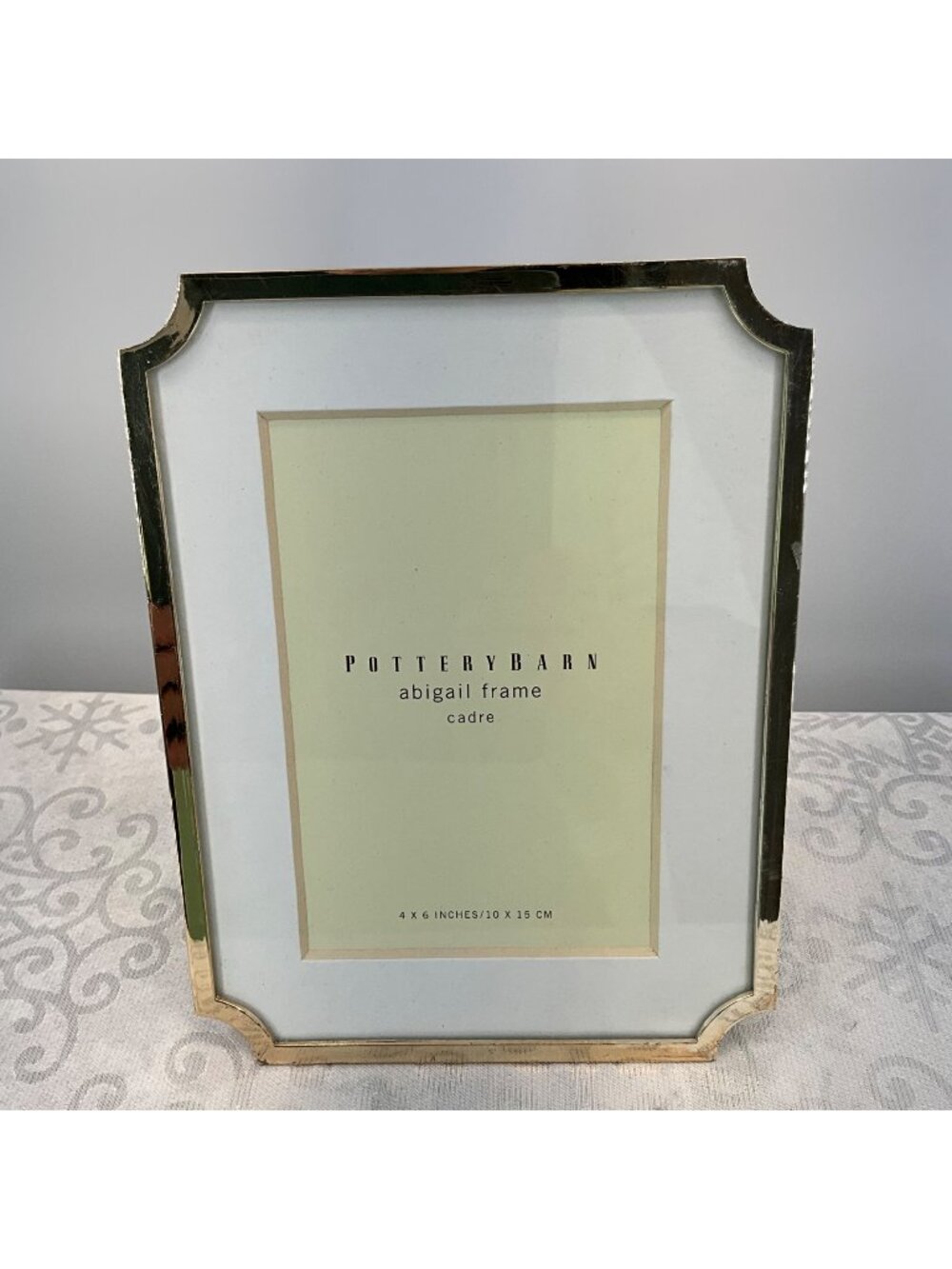 Pottery Barn Abigail Frame Gold-Tone 4x6 Photo Frame